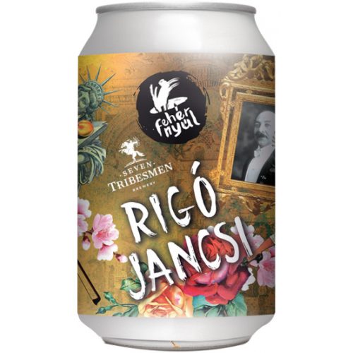 Fehér Nyúl & Seven Tribesmen  Rigó Jancsi BA Bourbon  /HORDÓÉRLELT/    (0,33L) (10,1%)