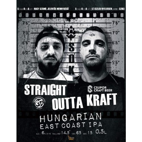 Etyeki x Csupor  Straight Outta Kraft  IPA   (0,5L) (6 %)