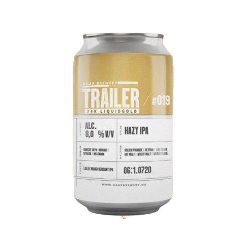 Ugar Trailer 19 - 24K LIQUID GOLD Hazy IPA  (0,33L) (8 %)