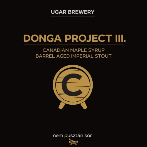 Ugar Donga Project III - Canadian Maple Syrup Barrel Aged Imperial Stout  (0,33L)  (12,5 %)