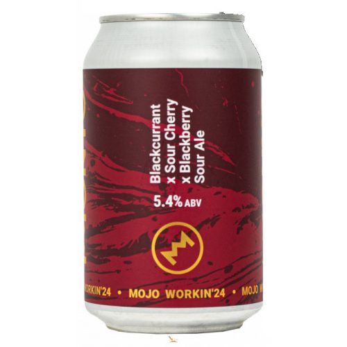 Monyo MOJO WORKIN'24   BLACKCURRANT  SOUR CHERRY  BLACKBERRY SOUR ALE  (0,33L) (5,4%)