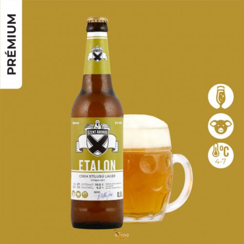 Szent András Etalon (cseh stílusú lager) (0,5L) (4,2%)